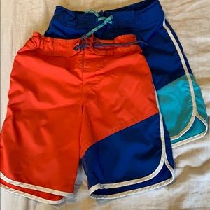 LL Bean board shorts swim boys size 6-7